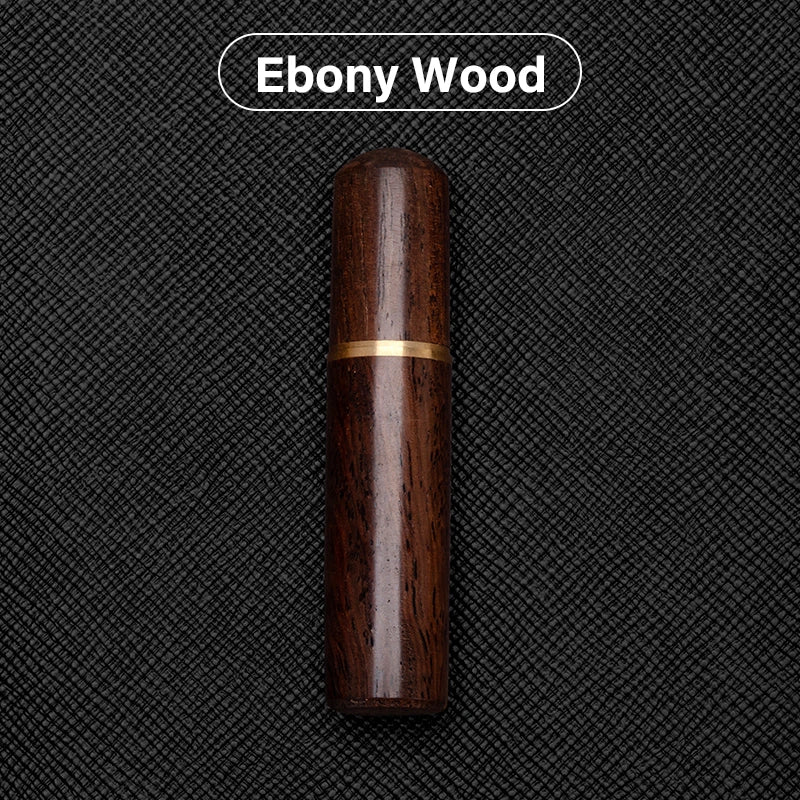 WUTA 1 Pc Durable Needles Storage Case Wooden Box Needles Bottle Sandalwood Needlework Storage Wood Case Toothpick Holder Box