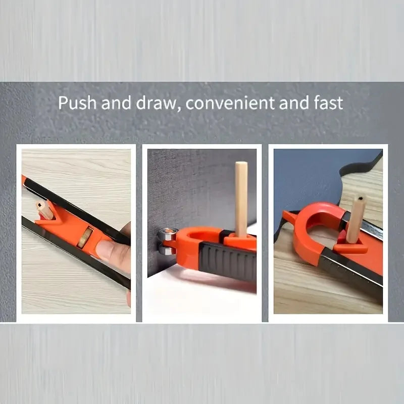 Precision Woodworking Ruler with Lock, Adjustable for Irregular Curves & Contours, for Accurate DIY Projects