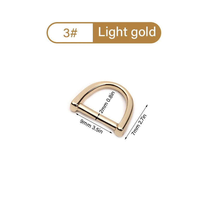 WUTA  Zinc Alloy D Ring Metal Zipper Pulle Buckle For Luggage hardware Accessories DIY Sewing Leather Craft 10pcs