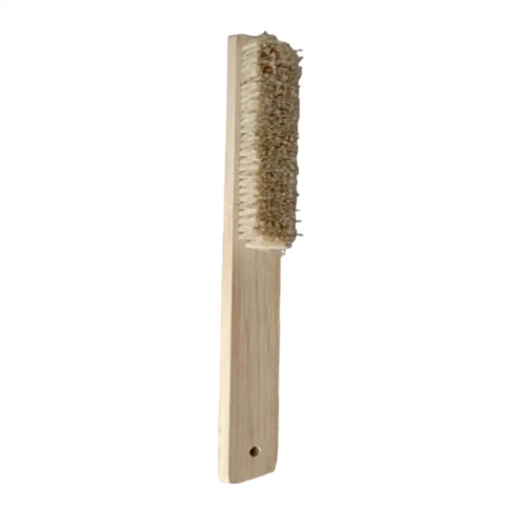 Boar Bristles Bouldering Brush Durable Wooden Rock Climbing Brush with Ergonomic Handle Thick Boar Bristles for Indoor Outdoor