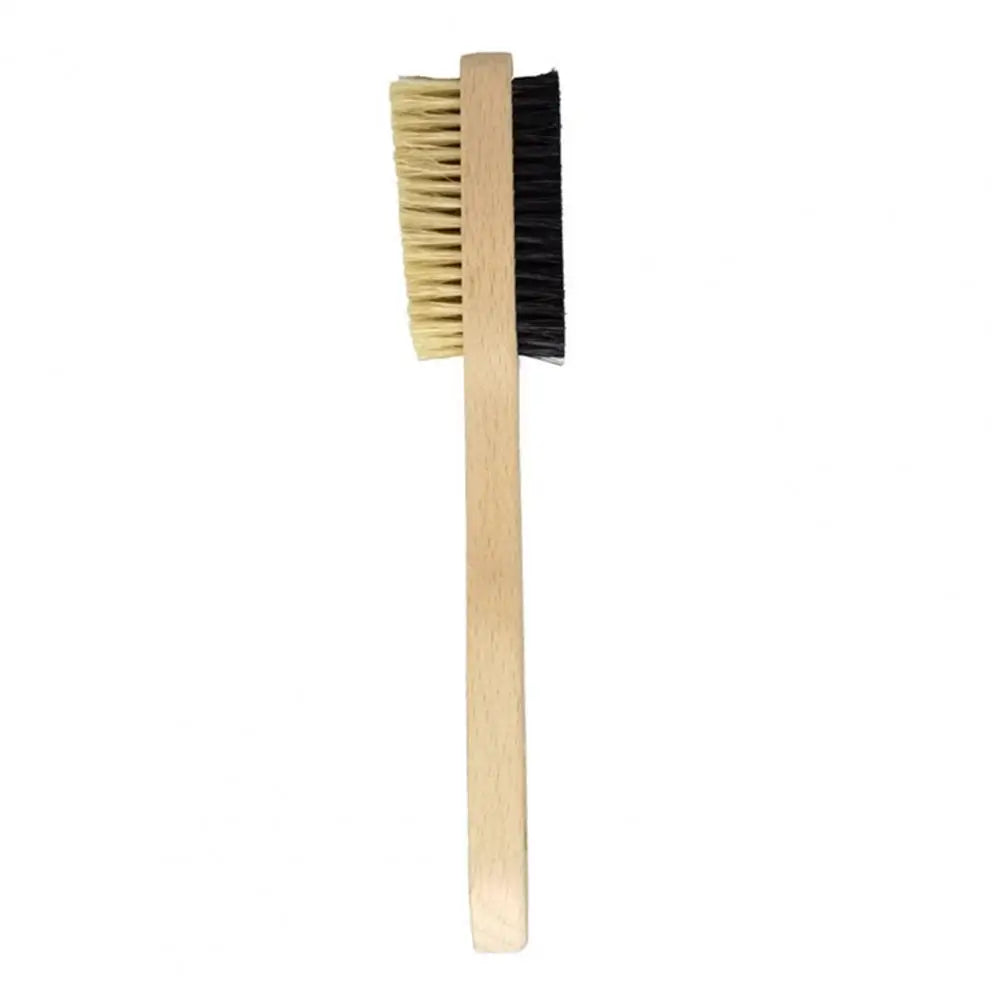 Boar Bristles Bouldering Brush Durable Wooden Rock Climbing Brush with Ergonomic Handle Thick Boar Bristles for Indoor Outdoor