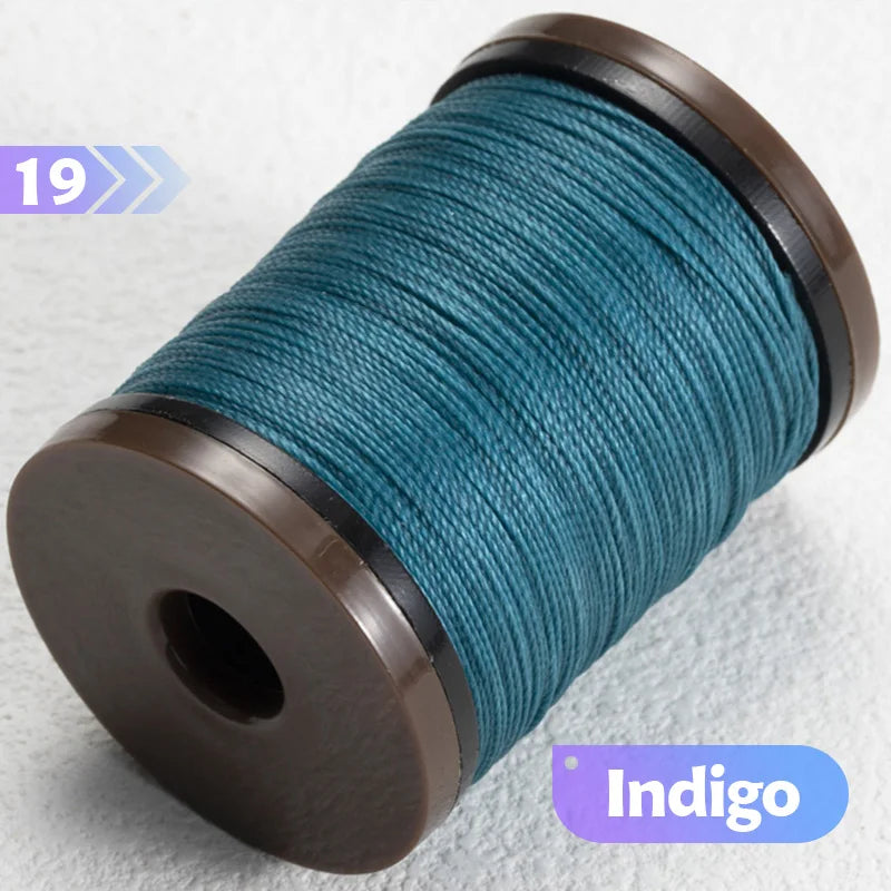 0.4/0.5/0.6mm Round Waxed Thread Circular Leather Sewing Waxing Thread for Manual Sewing and Jewelry Craftsmanship