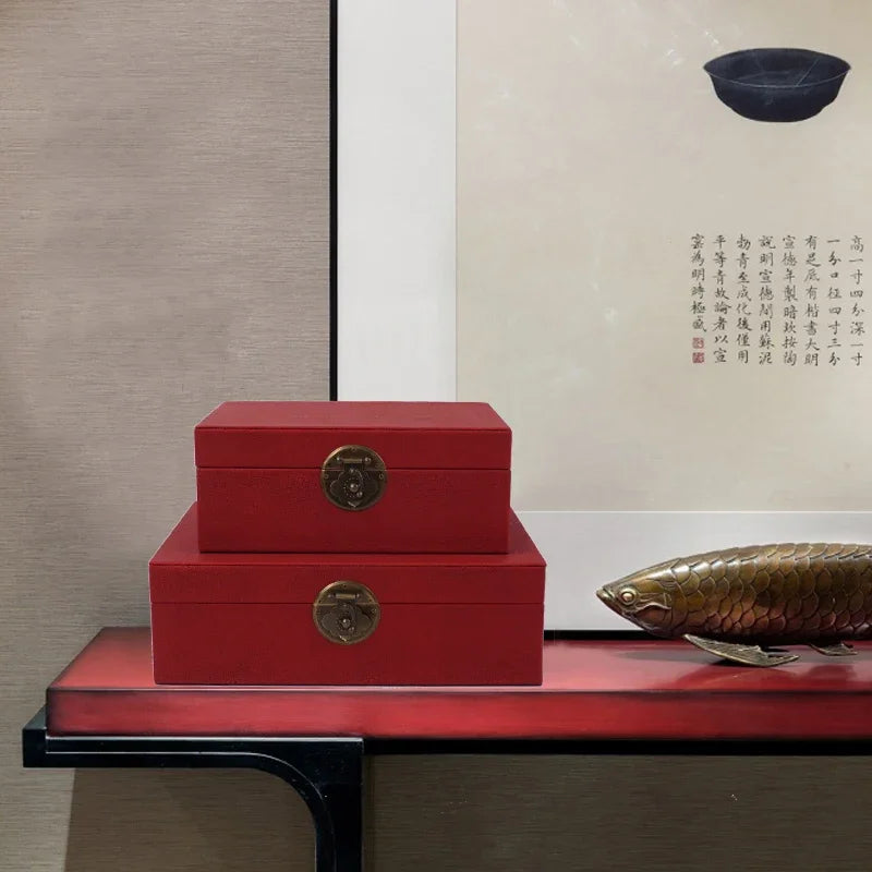 Chinese Style Bedroom Cabinet Jewelry Box Storage Decor for Hotel Sales Office New Model Room Cloakroom Furniture
