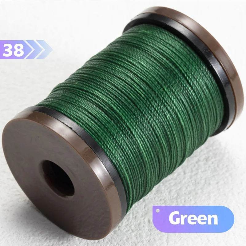 0.4/0.5/0.6mm Round Waxed Thread Circular Leather Sewing Waxing Thread for Manual Sewing and Jewelry Craftsmanship
