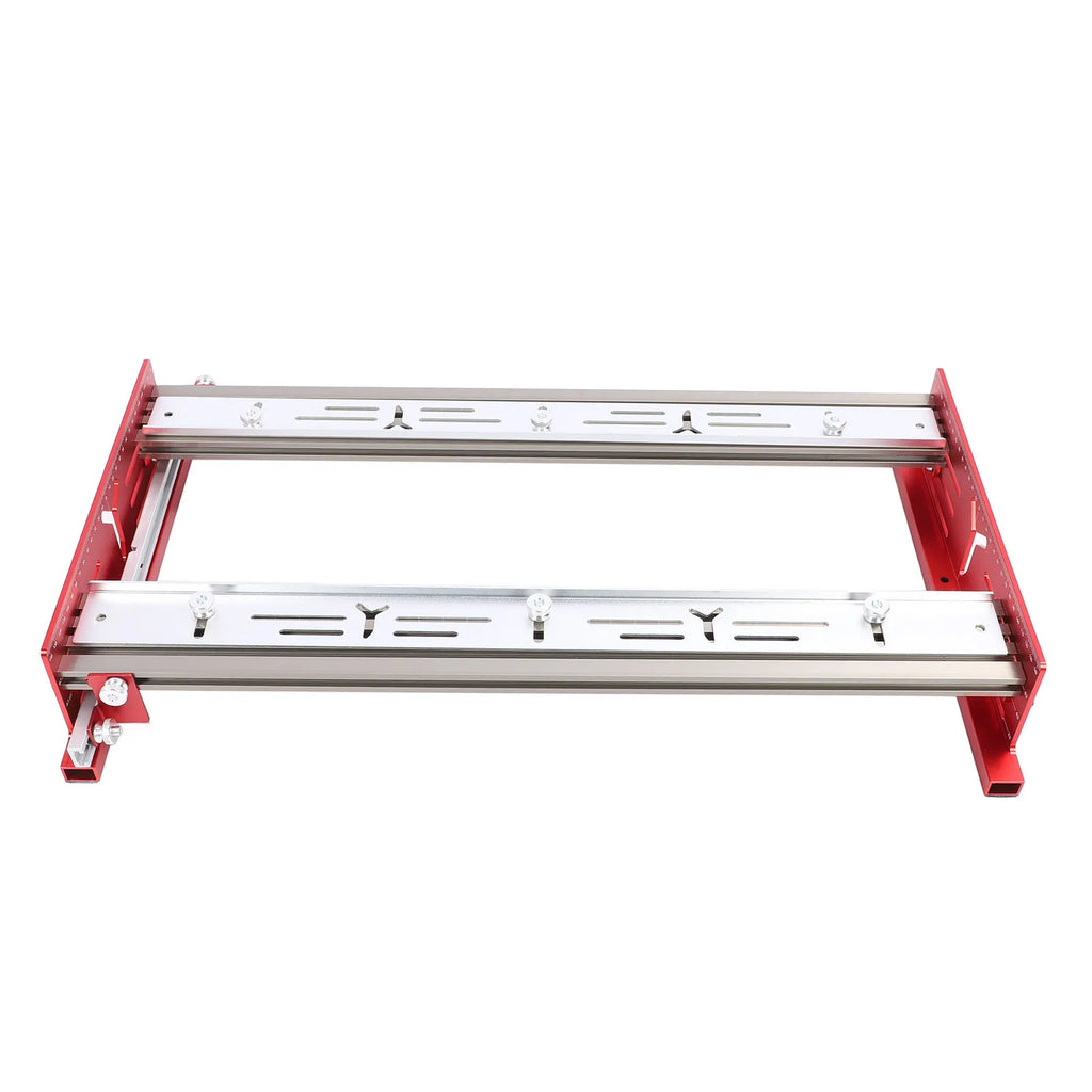 Woodworking Router Sliding Plate Aluminum Alloy Router Milling Groove Bracket for Flatten and Finish Plywood