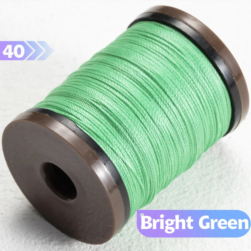 0.4/0.5/0.6mm Round Waxed Thread Circular Leather Sewing Waxing Thread for Manual Sewing and Jewelry Craftsmanship