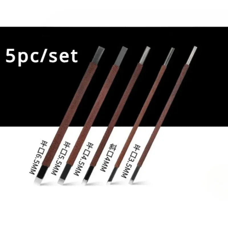 Stone Carving Hand Tools Set Professional Stone Carving Chisel Set 11/7/5/3pc Manganese Steel Woodworking Fine Sculpture Tool