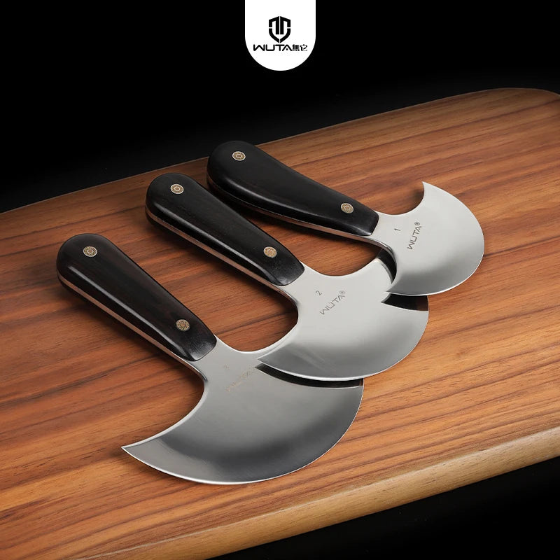 WUTA Professional Leather Cutter Ultra Sharp Round Head Craft Skiving Cutting Thining Tools DIY Handmade Senior Leather Tools