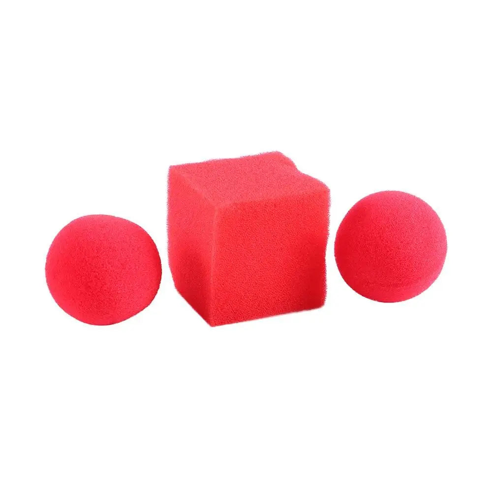 Square Sponges Magic Show Classical Magic Tricks Red Ball Magic Magic Sponge Balls Sponge Magic Props Sponges Magic Tricks