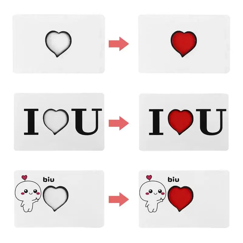 Flick The Heart Magic Trick Magician Close Up Illusions Mentalism Gimmicks Props Creative Valentine's Day Confession Magic Toy