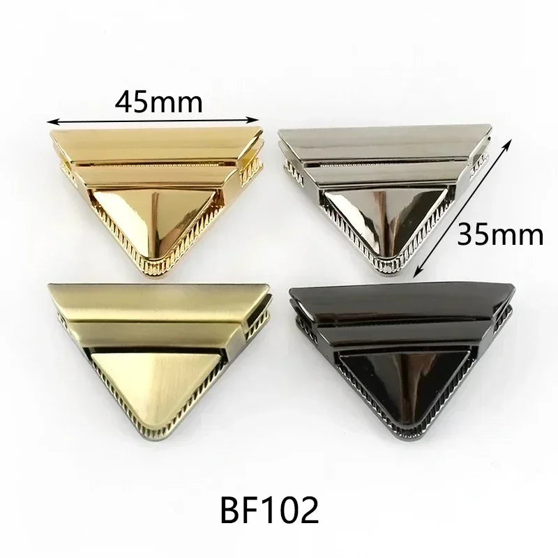 Deepeel 2Pcs Metal Lock Buckles for Women's Bags Turn Twist Locks Shoulder Bag Decor Closure Latch Clasp DIY Hardware Accessory