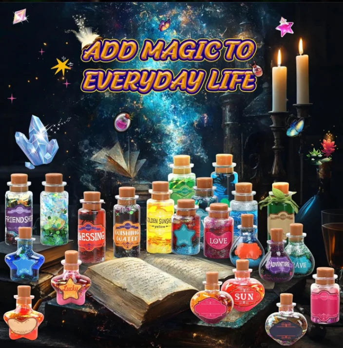 Little Magician DIY Magic Potions Kit Color Changing Freezing Witches Brew Science Experiment Toy for Kids Christmas Gift