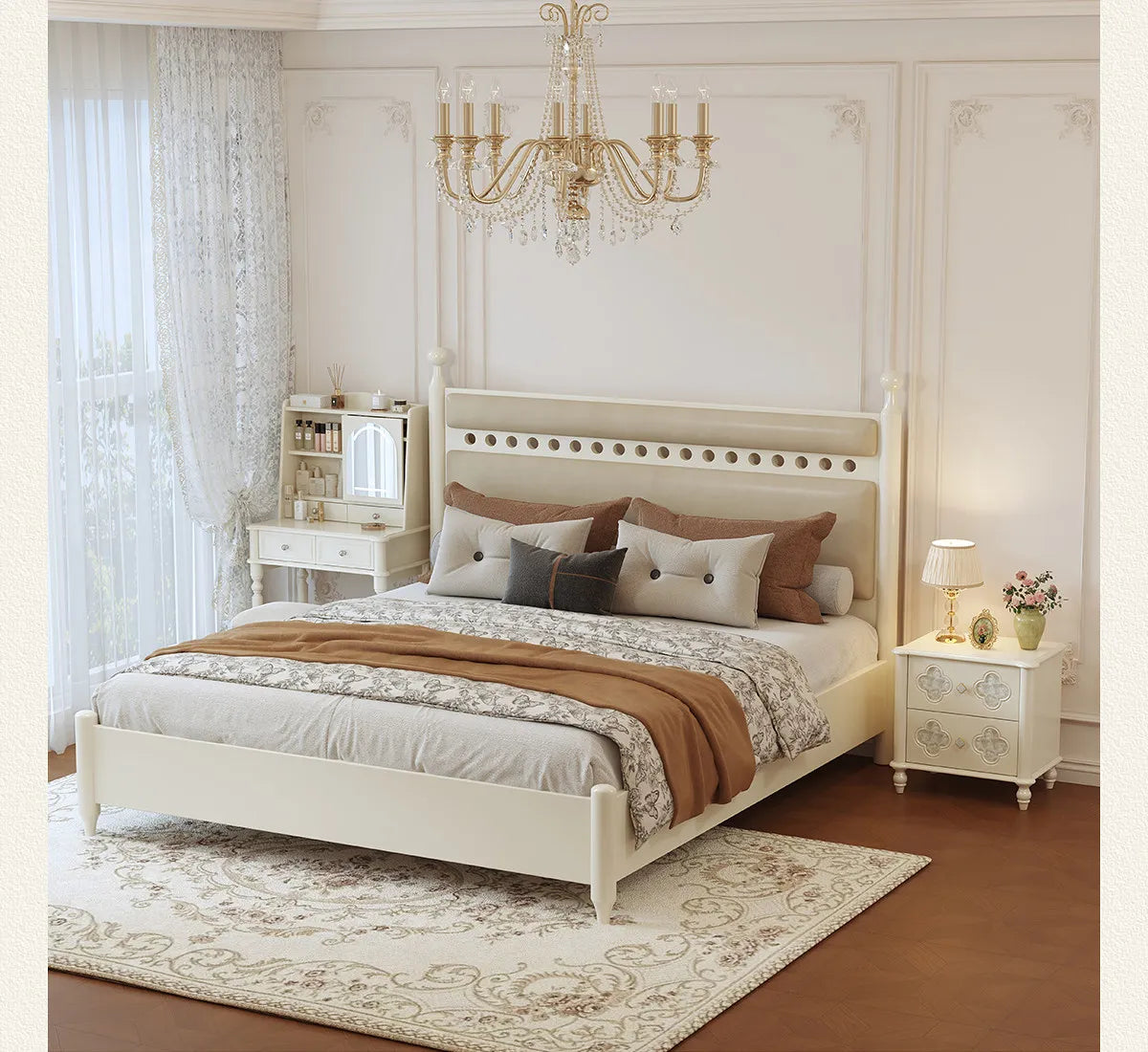 Decor Aesthetic Bedside Table Modern Wood Nightstands Cabinet Storage Nordic Design Comfortable Bedroom Room Furniture Home