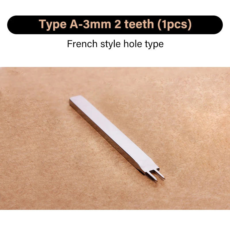 WUTA 1/2/4pcs Leather Chisel Diamond Hole Punch Stitching Tool French Style Pricking Iron DIY Craft Tools Completely Polished