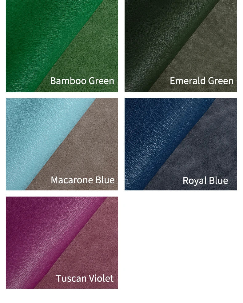 WUTA 6-10 square feet Vegetable Tanned Goatskin Leather Whole Goat Skin Genuine Leather No Holes & Cut for Arts Craft