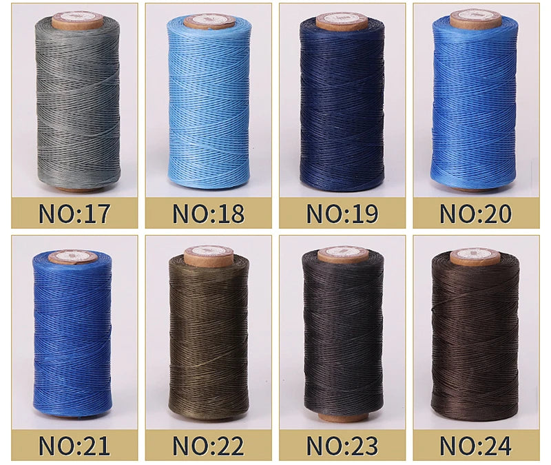 50M 0.8Mm Thickness Waxed Thread For Leather Waxed Cord For Diy Handicraft Tool Hand Stitching Thread Flat Waxed Sewing Line