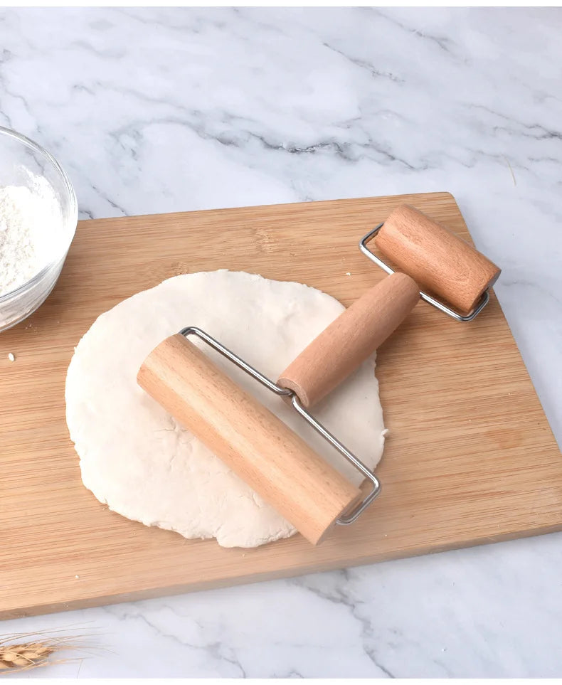 Wooden Rolling Pins For Baking, Pizza Dough Roller, Not Easy To Crack, Non-Stick Wood Pastry Roller, Essential Kitchen Utensils