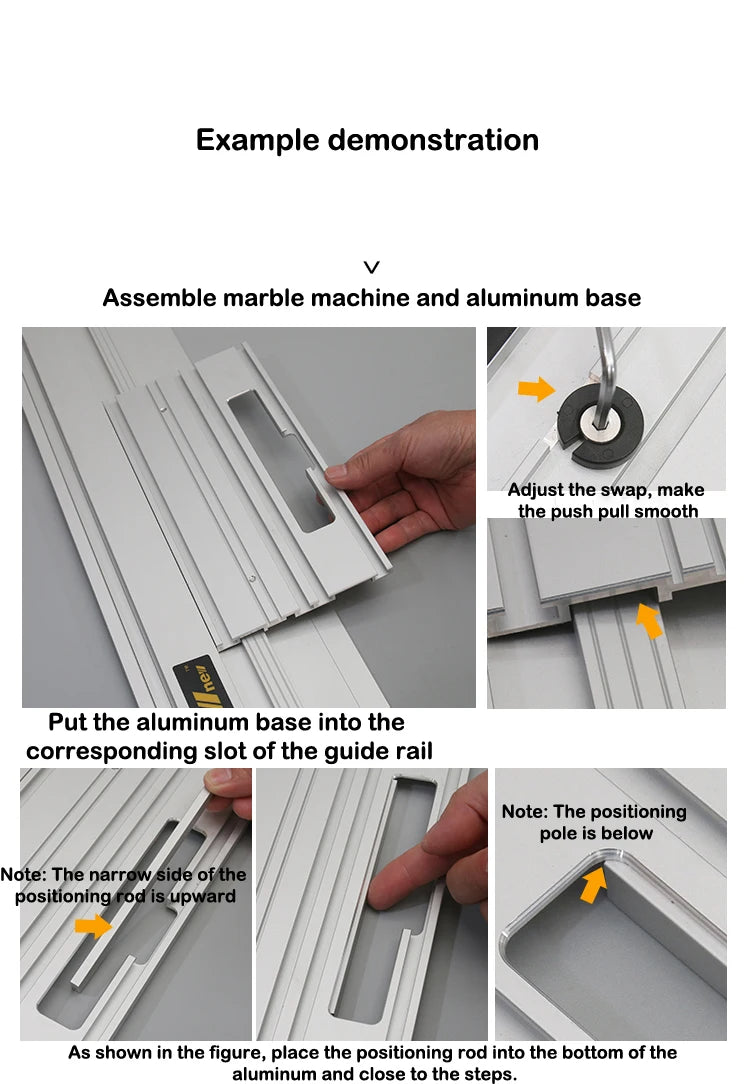 Woodworking Circular Saw Guide Rail Marble Machine Guide Ruler Universal Linear Auxiliary Cutting DIY Woodworking Stone