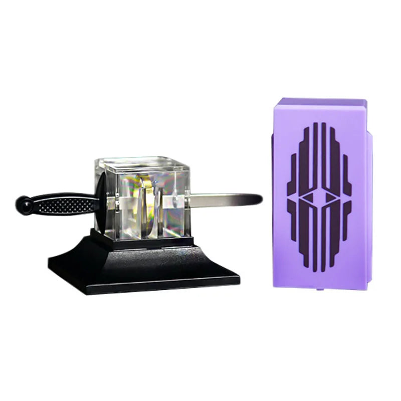 Tenyo Sword Through Ring Inside Casket (Crystal Cleaver) Magic Tricks Close Up Illusions Gimmicks Props Sword Penetrating Magia