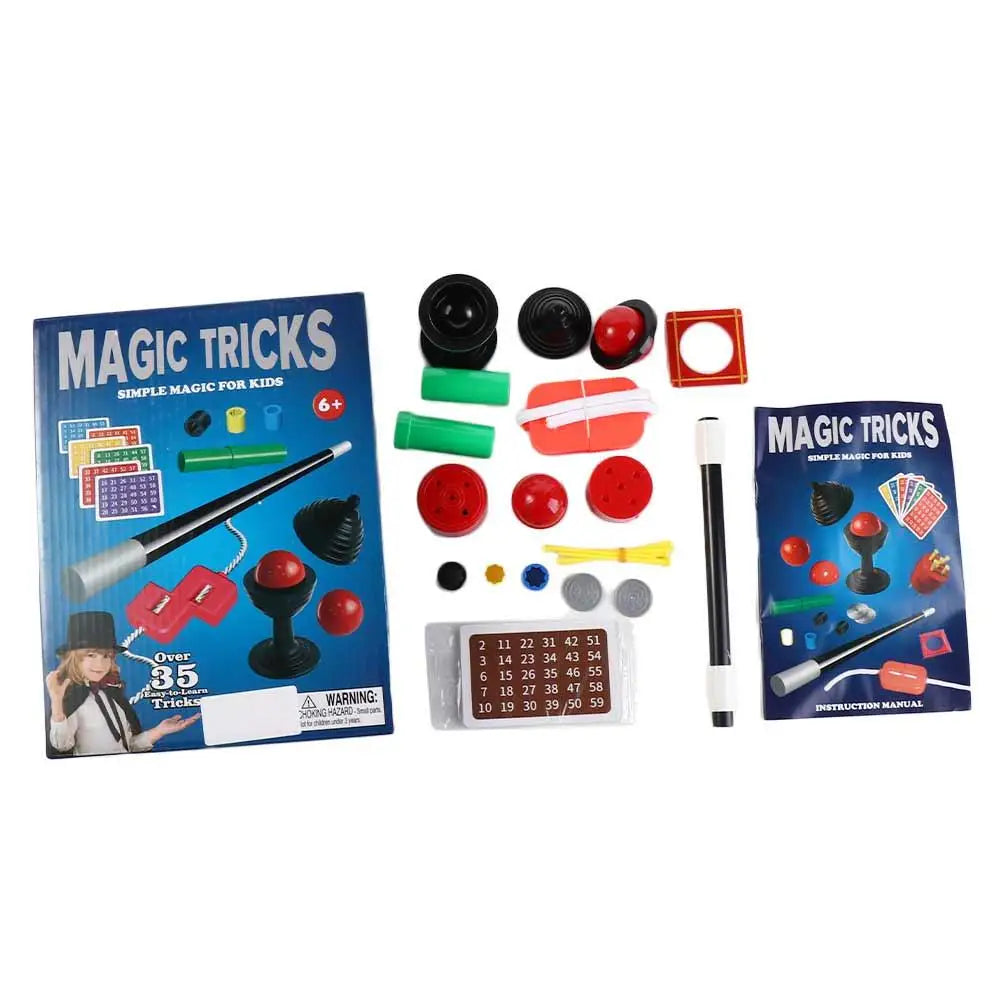 Puzzle Simple Magic Prop Beginners Magic Kit Set for Kids Exciting Magician Tricks Performance Show with Instruction Manual
