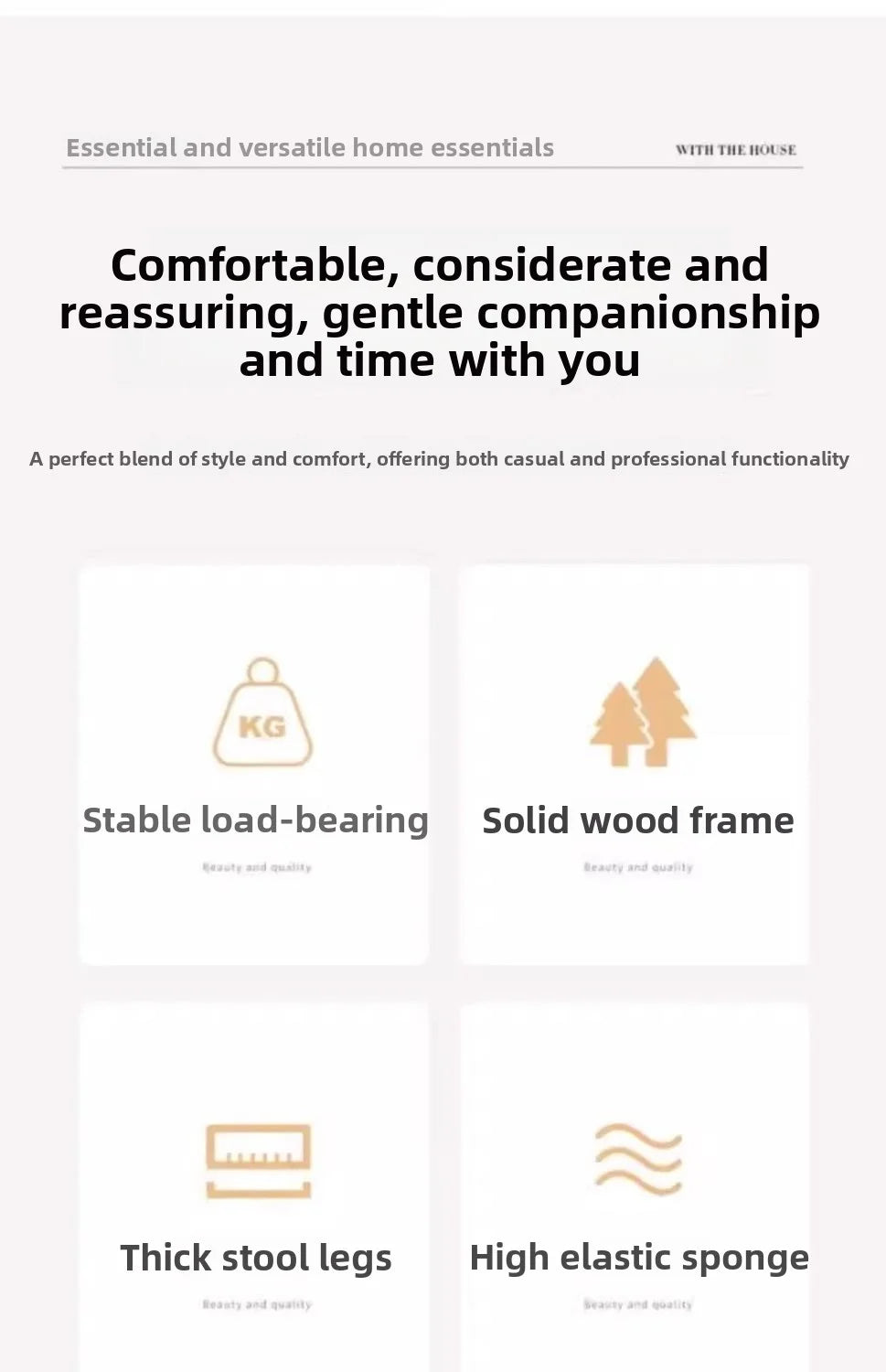 Home doorstep stool, luxurious coffee table, low stool, sofa, living room, simple soft seat for entry