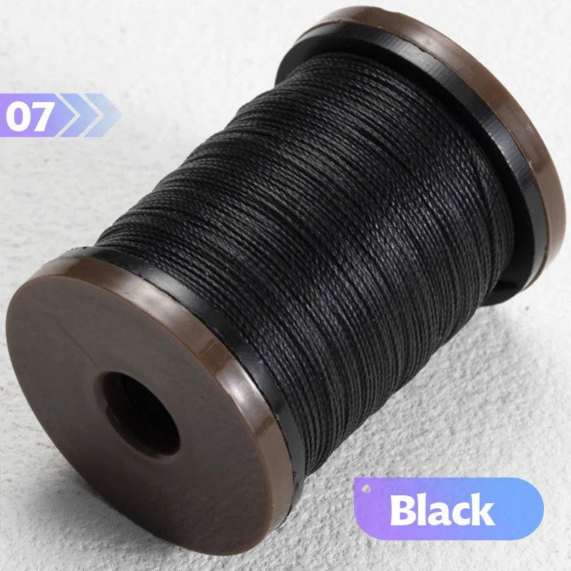 0.4/0.5/0.6mm Round Waxed Thread Circular Leather Sewing Waxing Thread for Manual Sewing and Jewelry Craftsmanship