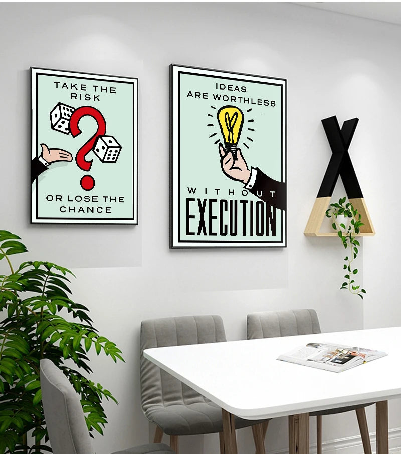 G286 Art Decor Street Art Graffiti Art Artwork Alec Monopolyingly Funny Quote Wall Art Canvas Painting Silk Poster