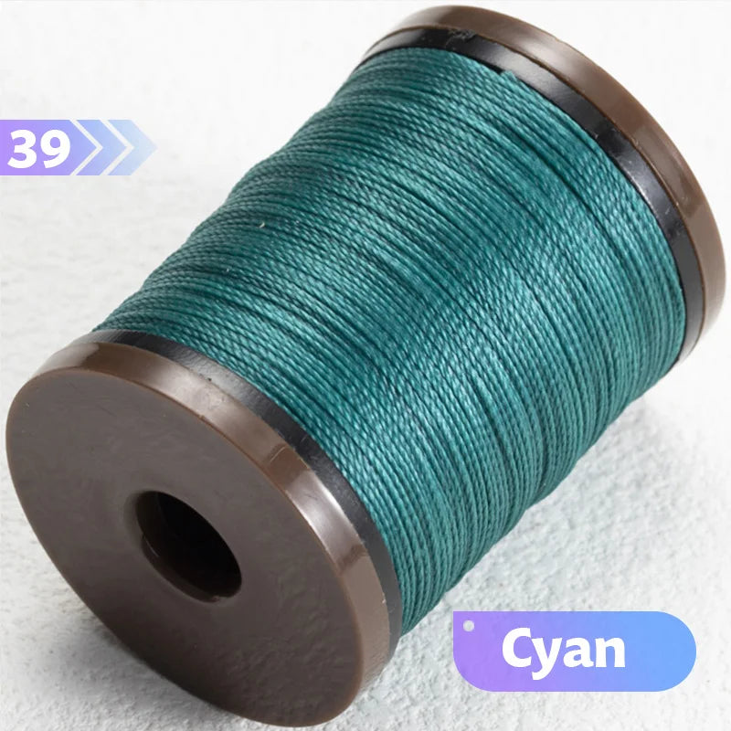 0.4/0.5/0.6mm Round Waxed Thread Circular Leather Sewing Waxing Thread for Manual Sewing and Jewelry Craftsmanship
