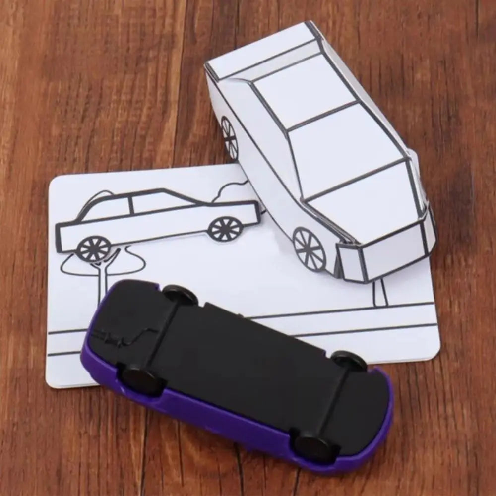 Magic Tricks Appearing Car by Hyde Ren Gimmicks Magic Show Painting Car Magic Toy Interactive Mentalism Magic Card to Paper Car