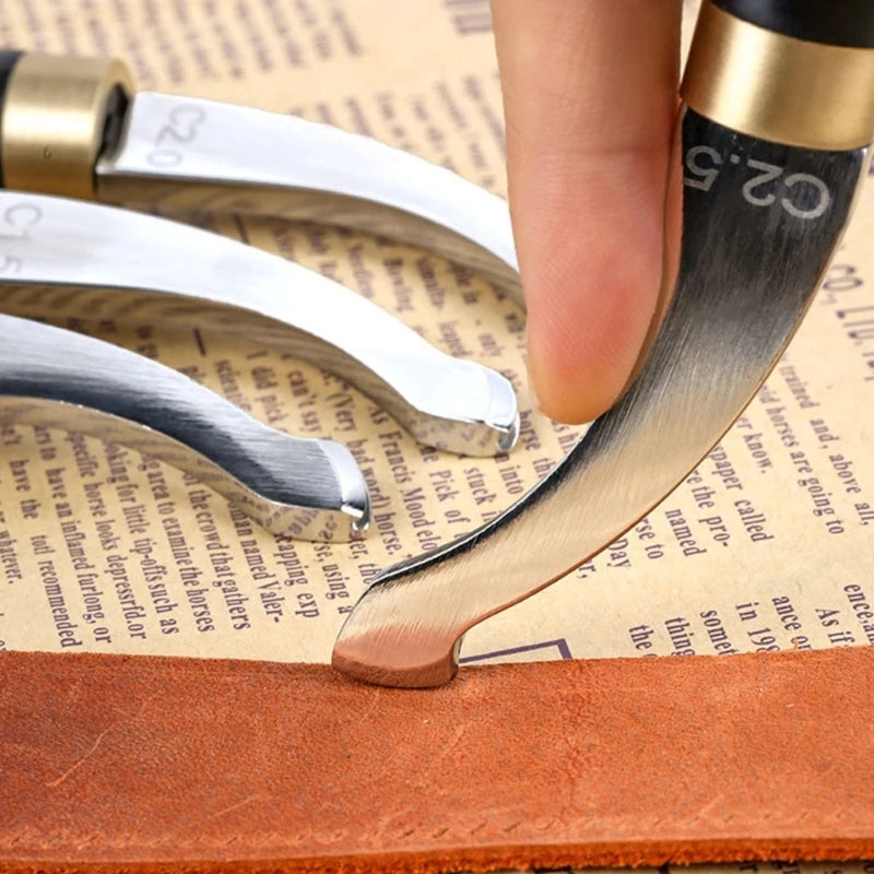 Leather Edger Creasing Tools Leather Shallow Slot Leather Edging Tool Leather Edges Creaser for Handmade Leather DropShipping