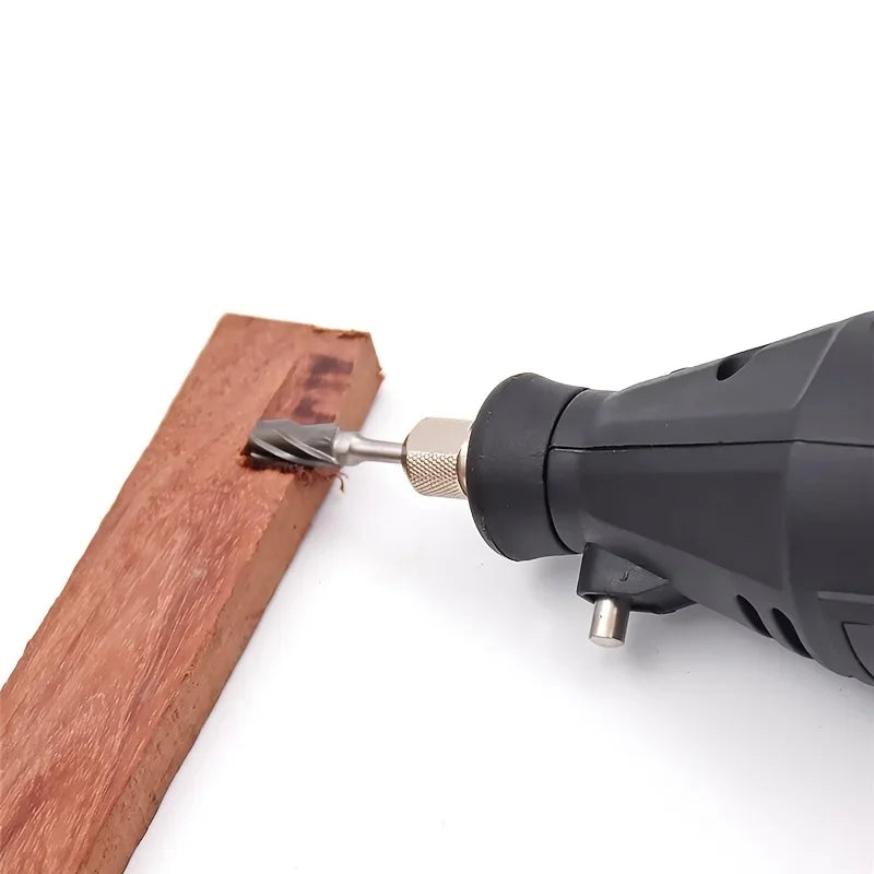 Rotary Router Milling Cutter Guide Attachment Twist Drill Bit Wood Carving Tool Kit Dedicated Locator Woodwork Tool for Dremel