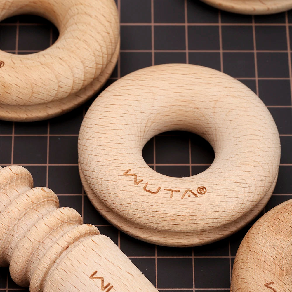 WUTA 1PC Leather Burnisher Wood Slicker Rounded Edge Burnishing Groover Tool DIY Polished Grinding Smooth Leather Craft Tools