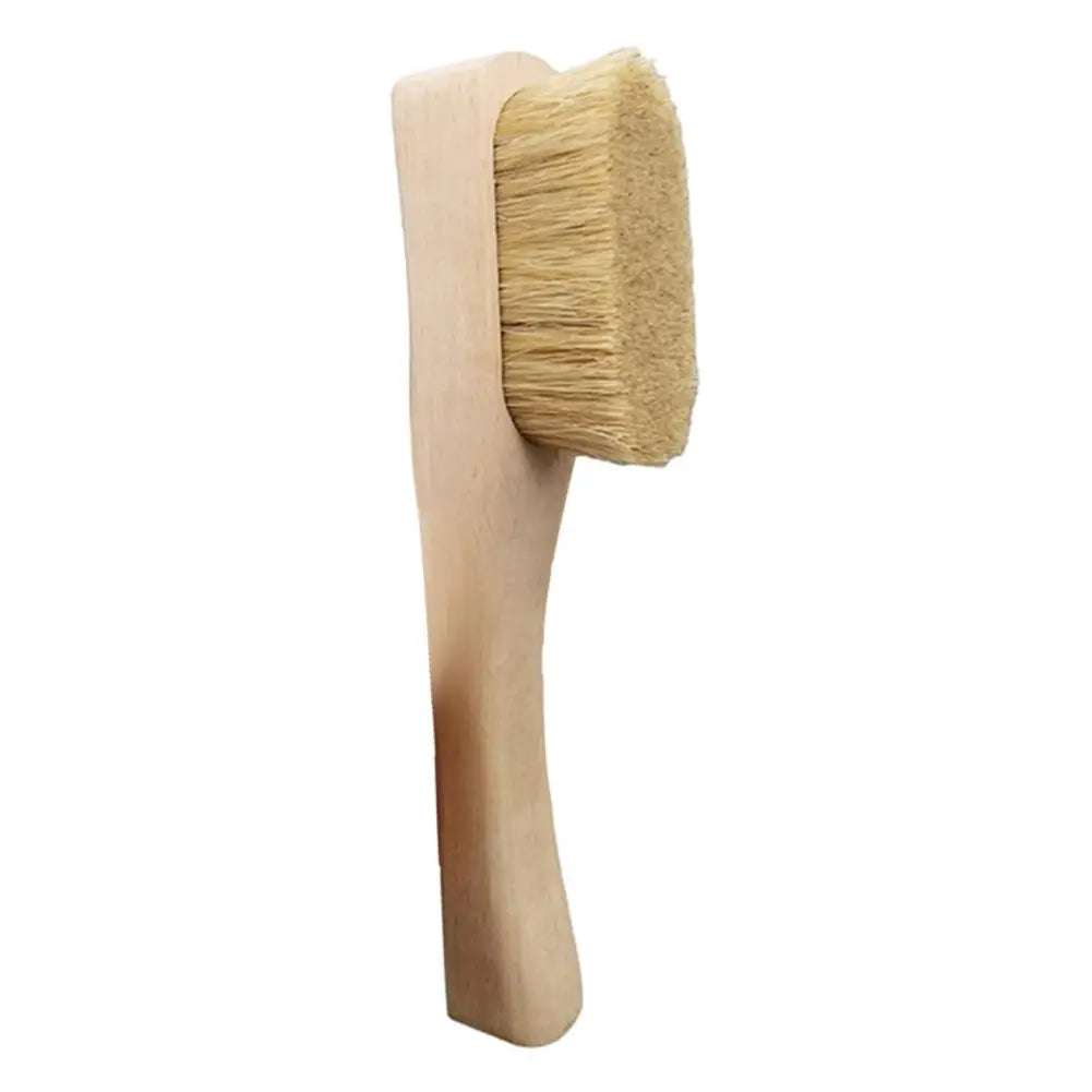 Boar Bristles Bouldering Brush Durable Wooden Rock Climbing Brush with Ergonomic Handle Thick Boar Bristles for Indoor Outdoor