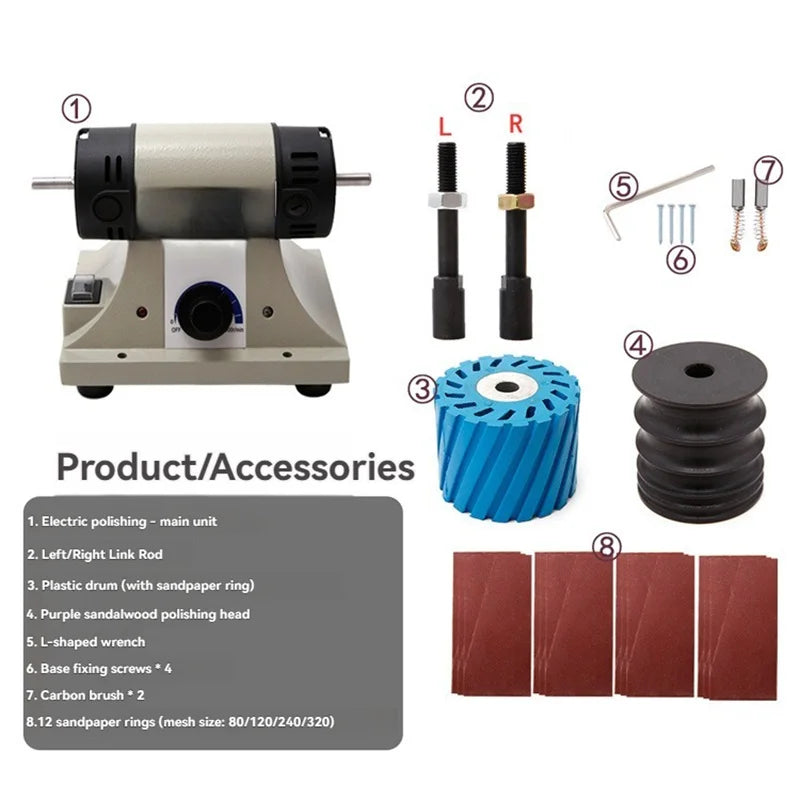 Leather Edge Polishing Machine Small Polishing Machine 220v Leather Polishing Machine Manual Leather Side Grinder