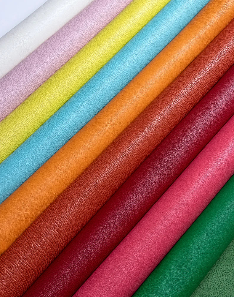WUTA 6-10 square feet Vegetable Tanned Goatskin Leather Whole Goat Skin Genuine Leather No Holes & Cut for Arts Craft