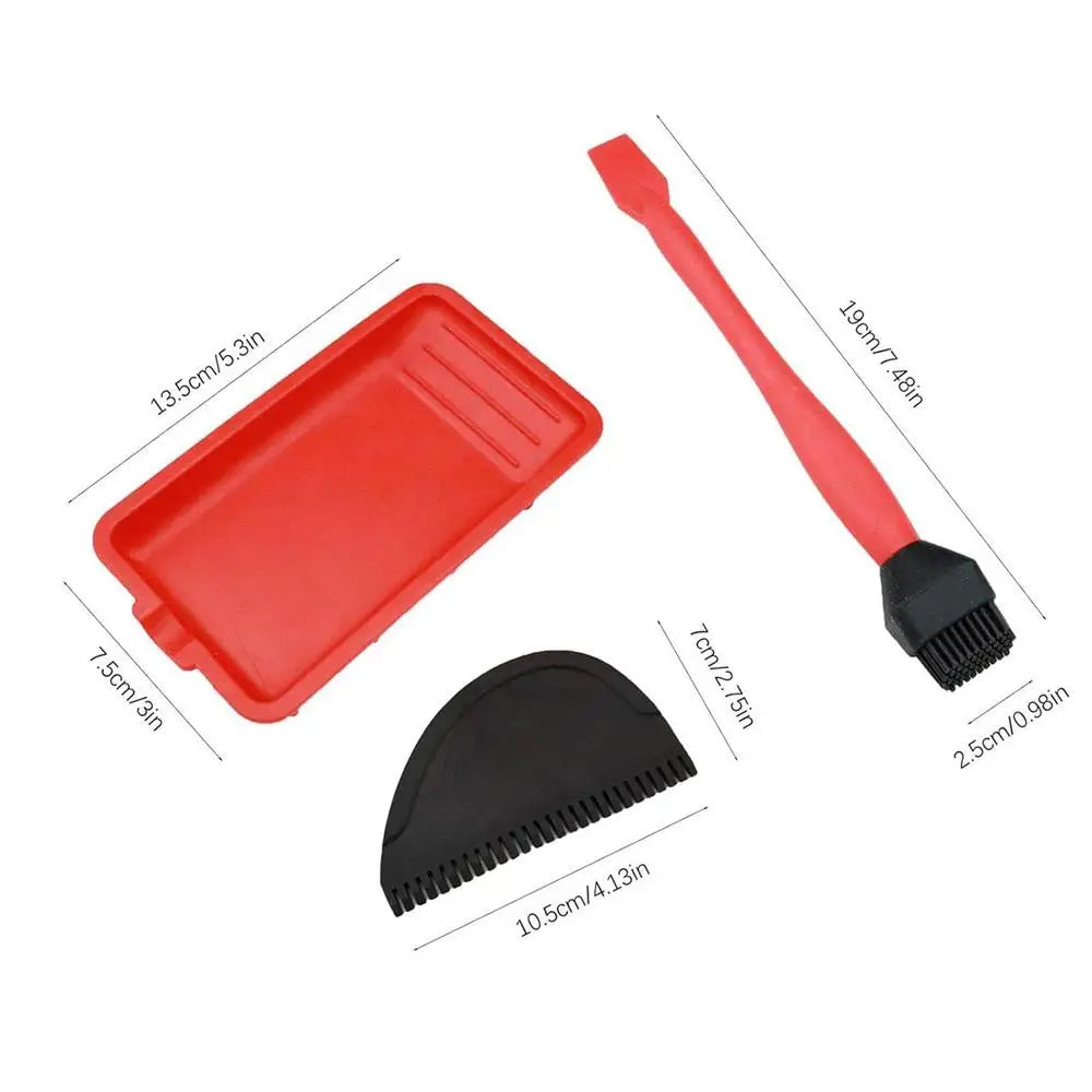 Wood Glue Roller Handheld Glue Roller with Tray Portable Hand Tool Include Brush And Spreader Woodworking Gluing Kit For Crafts