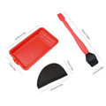 Wood Glue Roller Handheld Glue Roller with Tray Portable Hand Tool Include Brush And Spreader Woodworking Gluing Kit For Crafts