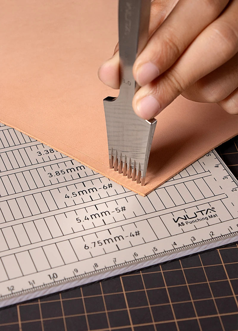 WUTA Professional 8mm Thicken Leather Punch Mat A4 / A5 Tools Cutting Mat, Punching Board,DIY Engraving Pad, Carving Knife Table