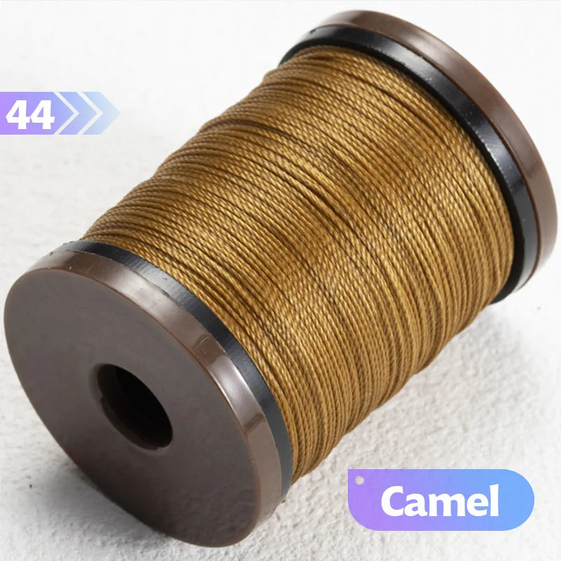 0.4/0.5/0.6mm Round Waxed Thread Circular Leather Sewing Waxing Thread for Manual Sewing and Jewelry Craftsmanship