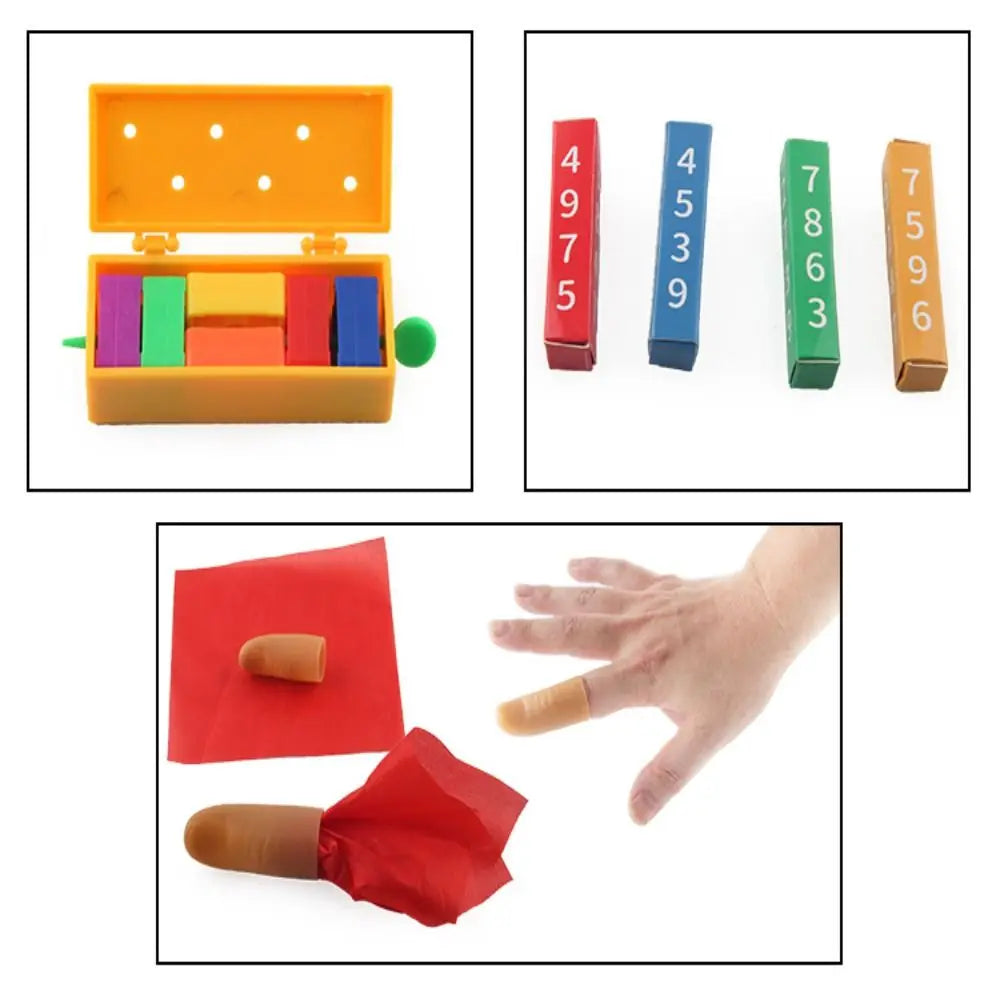 Puzzle Simple Magic Prop Beginners Magic Kit Set for Kids Exciting Magician Tricks Performance Show with Instruction Manual