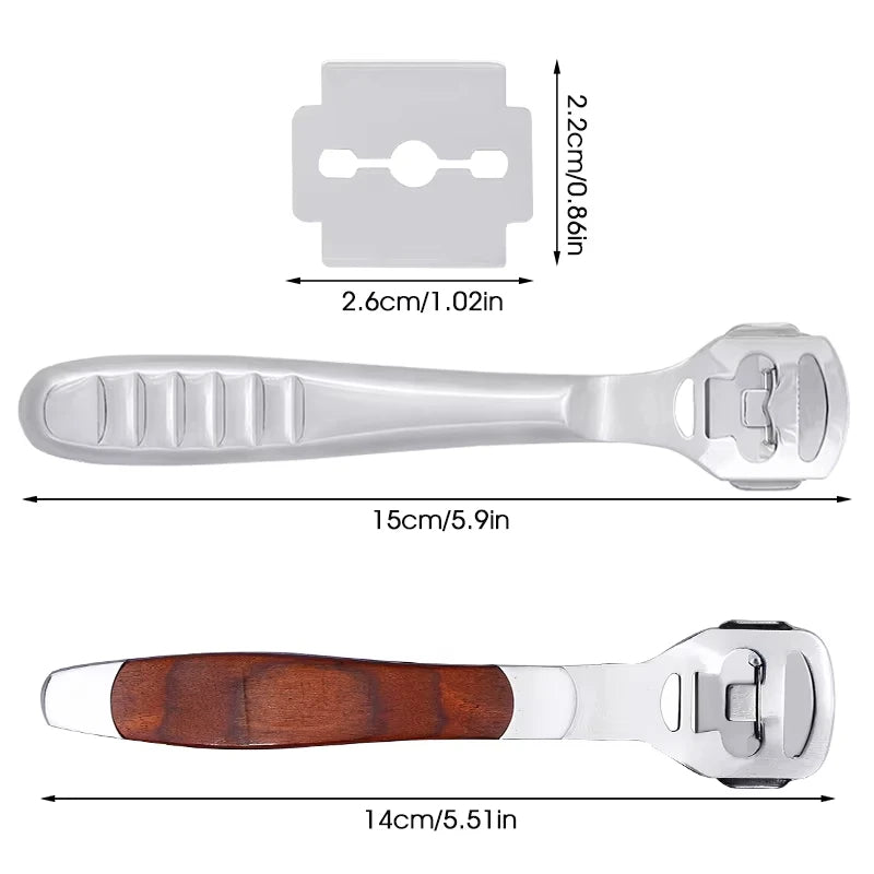 Fenrry Leather Skiving Tool Edge Skiver Leather Beveler DIY Trimming Tools Professional Shovel Leather Knife With 10 Blades