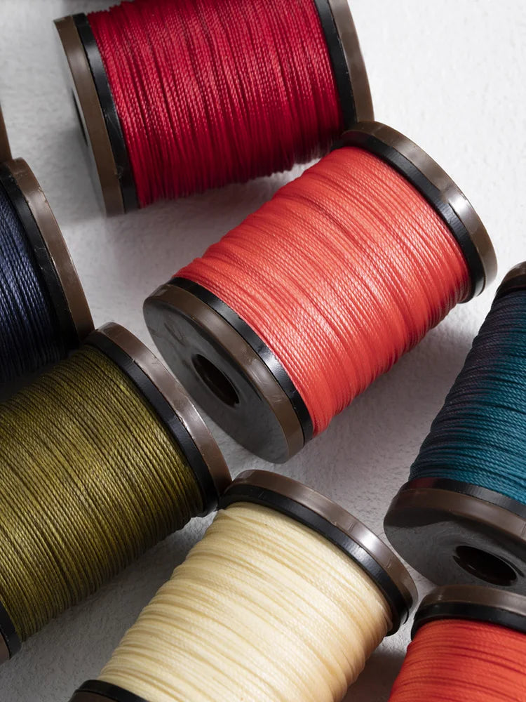 0.4/0.5/0.6mm Round Waxed Thread Circular Leather Sewing Waxing Thread for Manual Sewing and Jewelry Craftsmanship