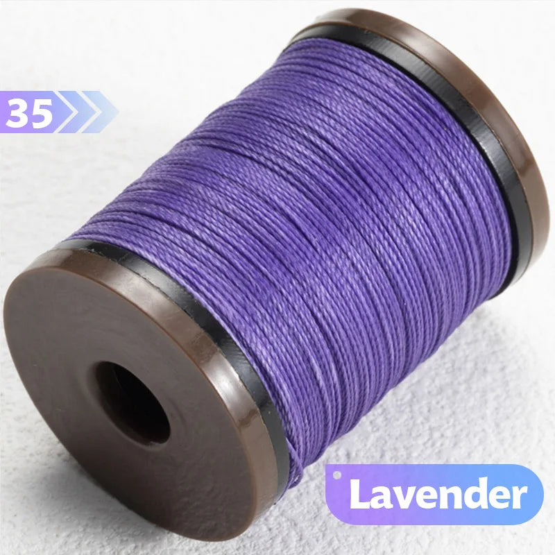 0.4/0.5/0.6mm Round Waxed Thread Circular Leather Sewing Waxing Thread for Manual Sewing and Jewelry Craftsmanship
