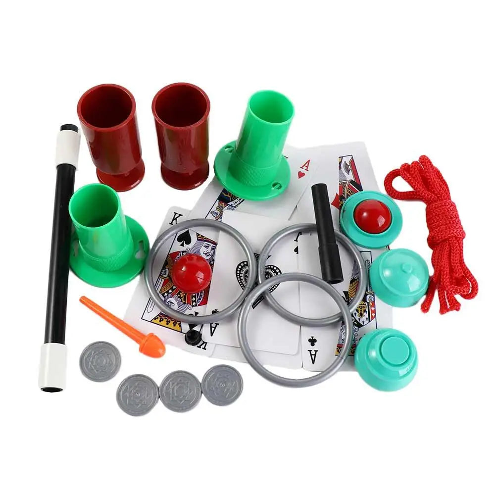 Puzzle Simple Magic Prop Beginners Magic Kit Set for Kids Exciting Magician Tricks Performance Show with Instruction Manual