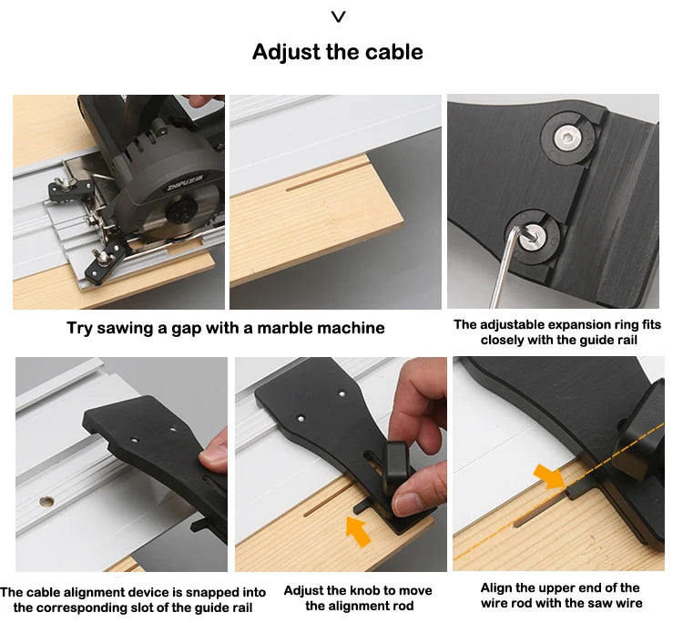 Woodworking Circular Saw Guide Rail Marble Machine Guide Ruler Universal Linear Auxiliary Cutting DIY Woodworking Stone