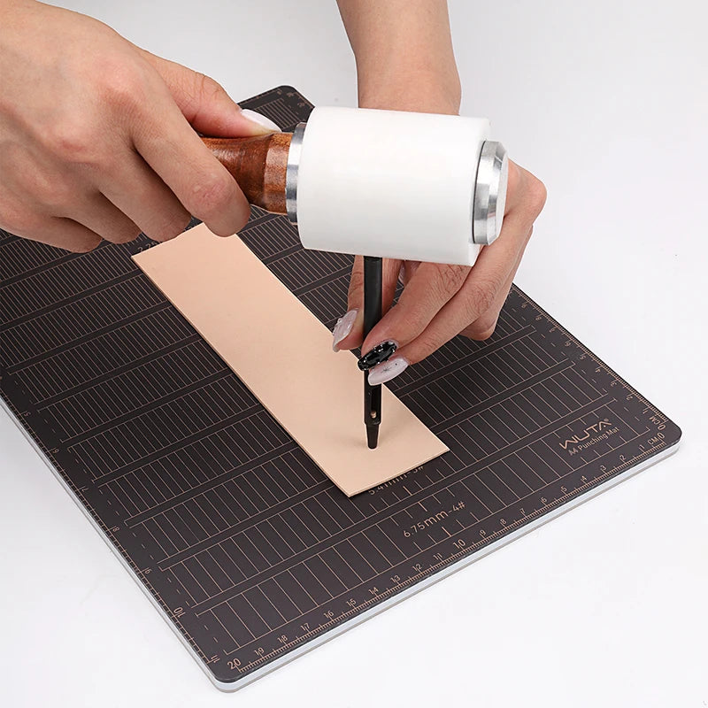 WUTA Professional 8mm Thicken Leather Punch Mat A4 / A5 Tools Cutting Mat, Punching Board,DIY Engraving Pad, Carving Knife Table