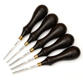 OWDEN #1-5 Leather Edge Beveler Tool Kit Leathercraft Skiving Tool for Hand Leather Sharpness Chamfering Edge Beveler Set