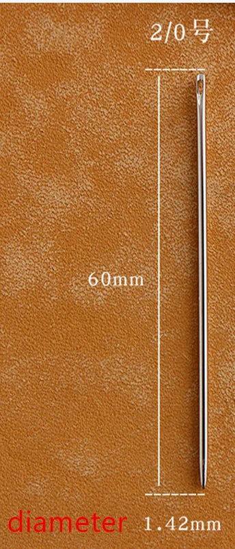 25Pcs/Bag Hand Junetree John James Saddlers Harness Needle Round point Needle Diy Leatherwear hand Tool Leather Crafts