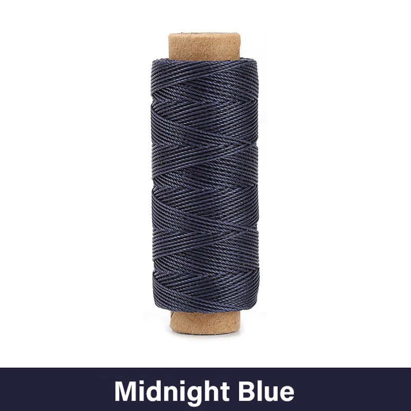 WUTA Leather Waxed Thread Round Polyester Sewing Threads Leather Craft Hand Stitching Line DIY Bracelet Thread Repair Work Cord