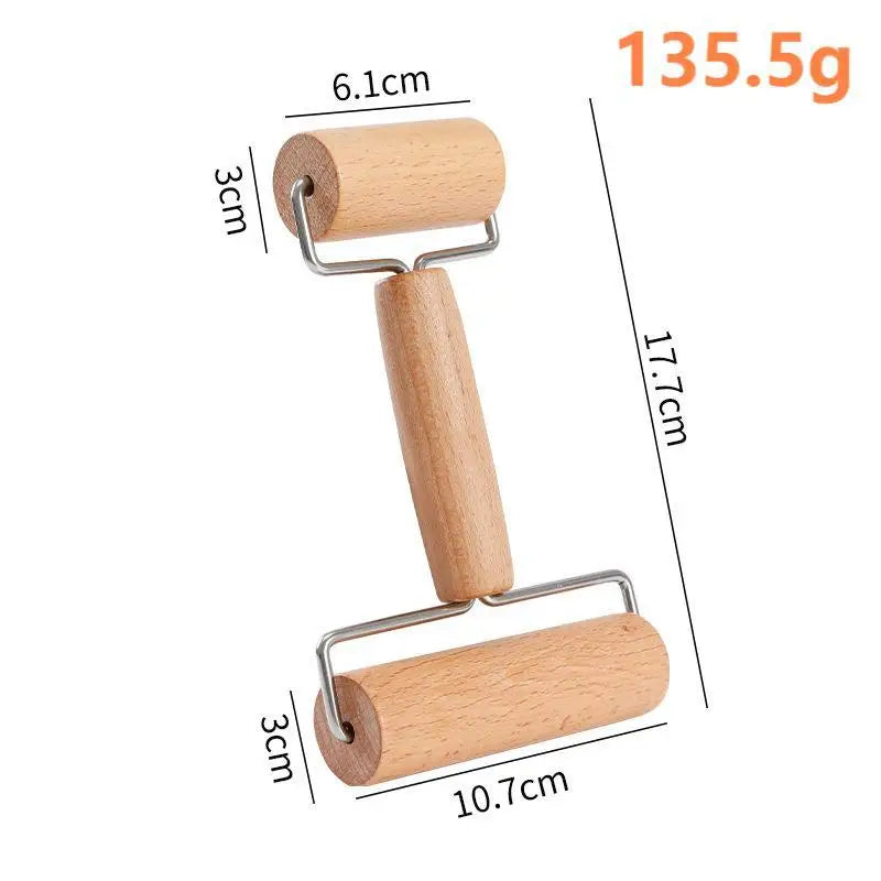 Wooden Rolling Pins For Baking, Pizza Dough Roller, Not Easy To Crack, Non-Stick Wood Pastry Roller, Essential Kitchen Utensils